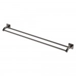 Sansa Double Towel Rail, 900mm, Gun Metal